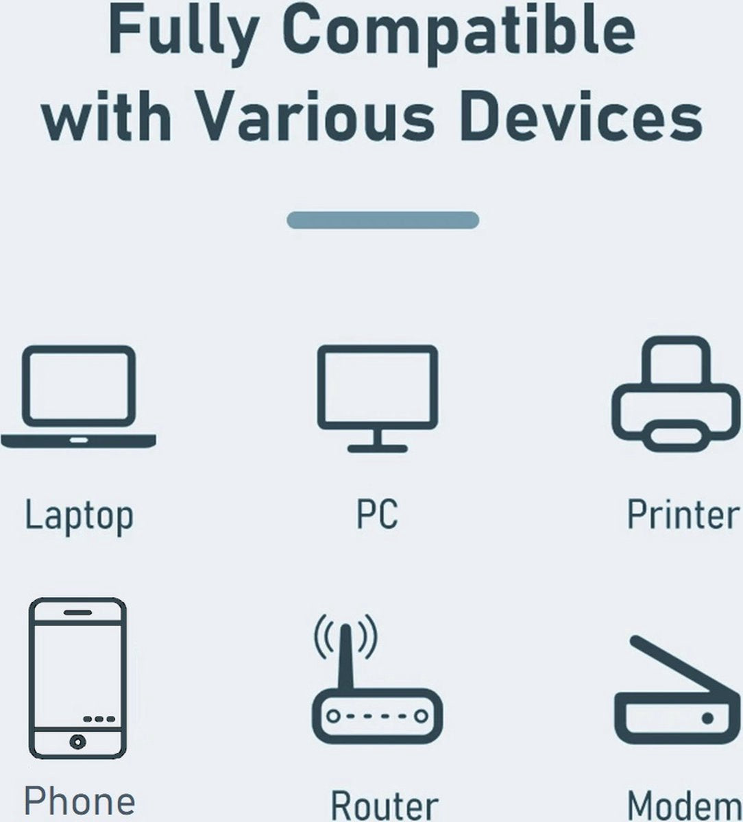 USB-C naar Ethernet adapter - RJ45 - Gigabit 1000 Mbps - Spacegrey | TOJ