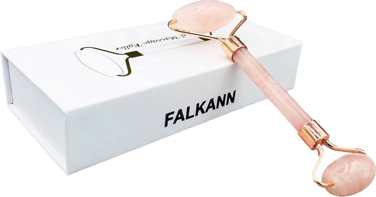 Rose Quartz Jade Roller - Rozenkwarts - Gezichtsroller | Falkann