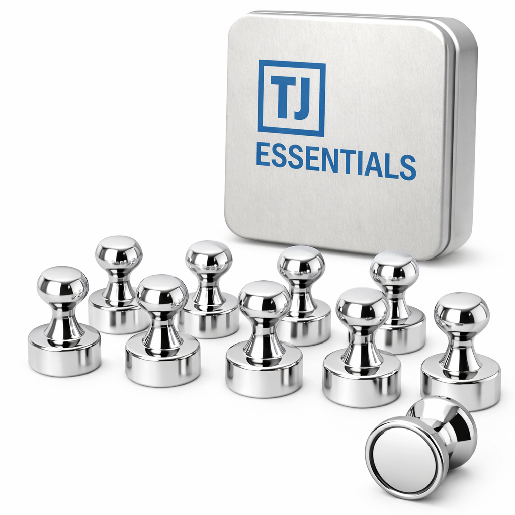 Magnetische pionnen 12 stuks - N52 - 12 x 16 mm - Zilver | TJ Essentials