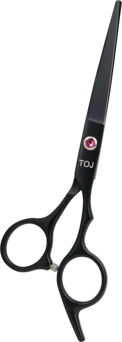 Kappersschaar set 8-delig - RVS - 16 cm - Rechtshandig - Zwart | TOJ