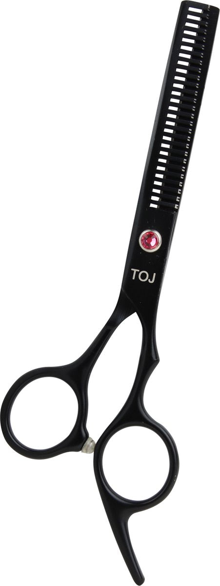 Kappersschaar set 8-delig - RVS - 16 cm - Rechtshandig - Zwart | TOJ