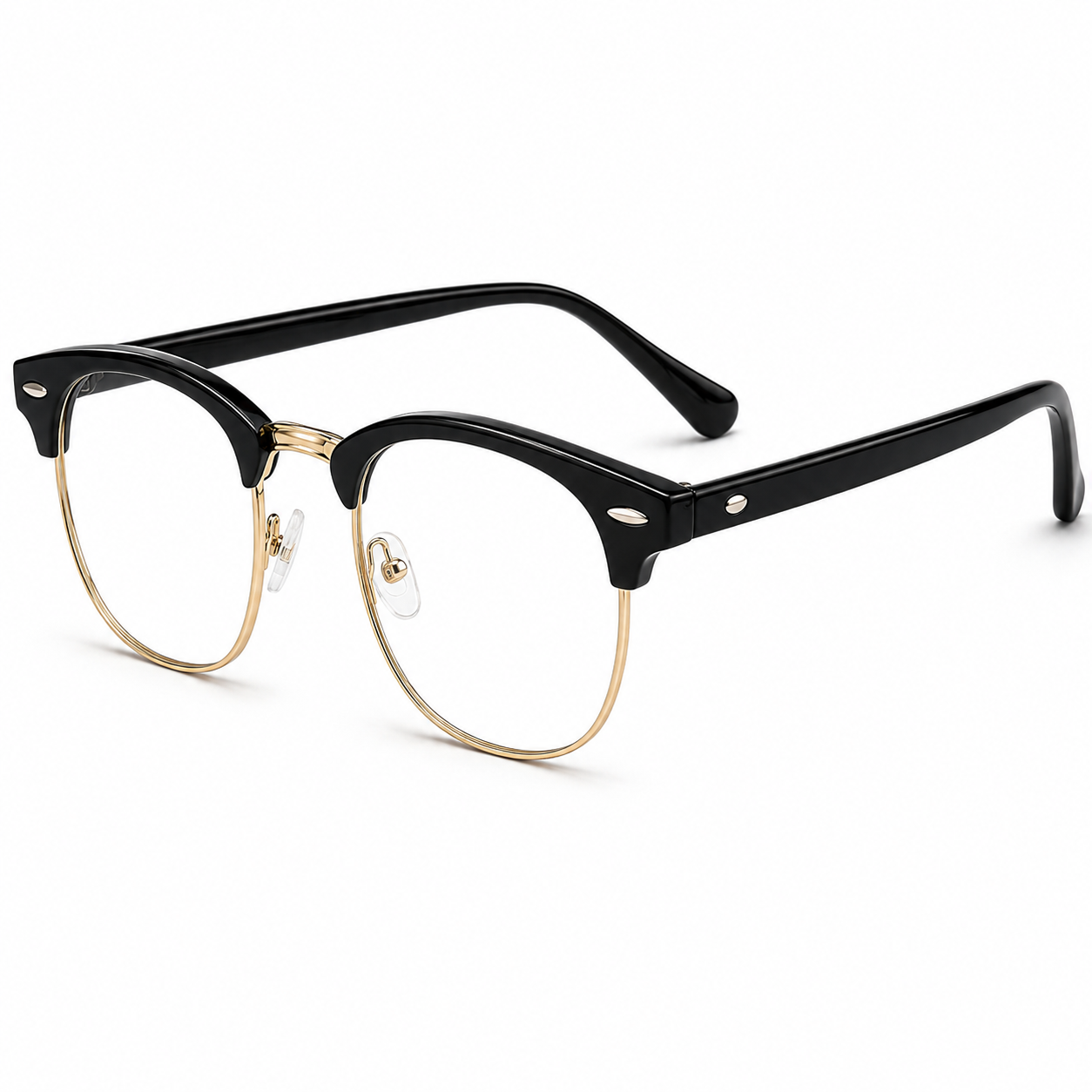 Blauw licht bril - Niet op sterkte - Unisex - Zwart/Goud| TJ Essentials