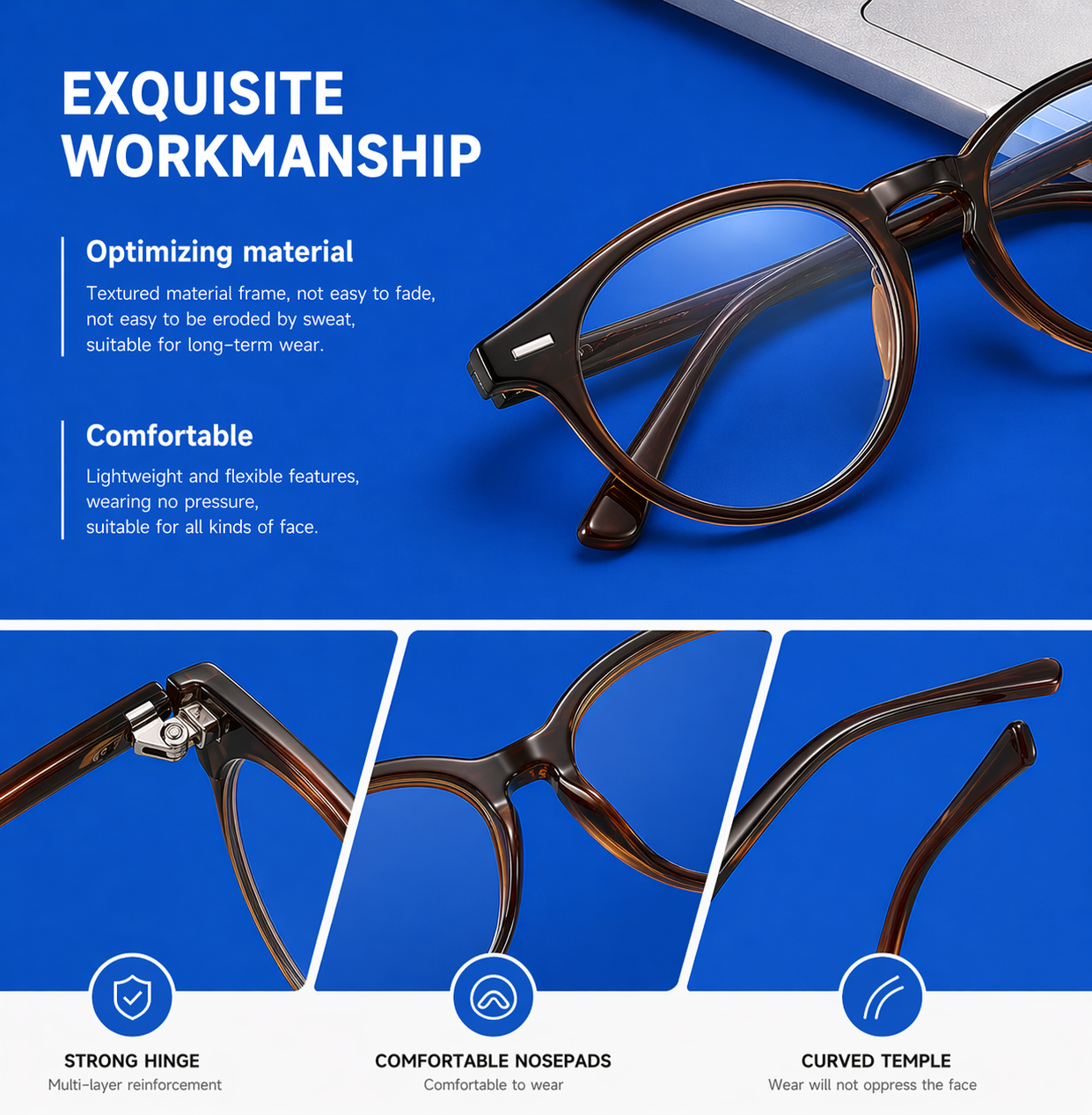 Blauw licht bril - Niet op sterkte - Unisex - Tortoise | TJ Essentials