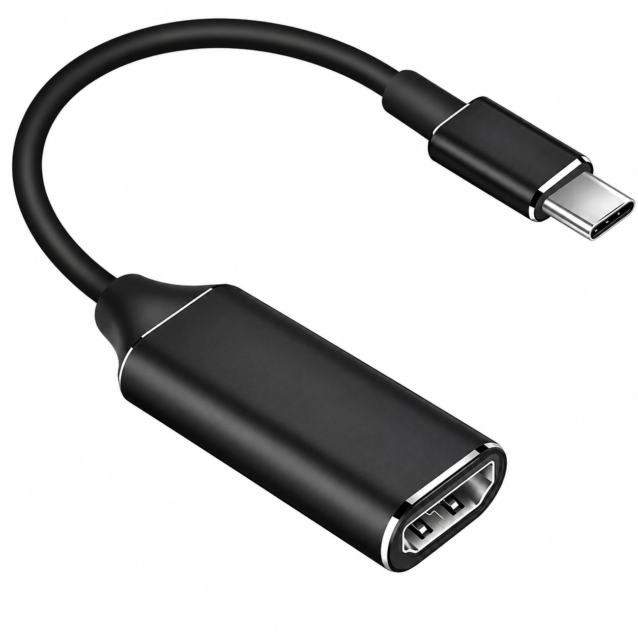 USB-C naar HDMI adapter - 4K 60Hz - USB-C naar HDMI converter - Zwart | TOJ