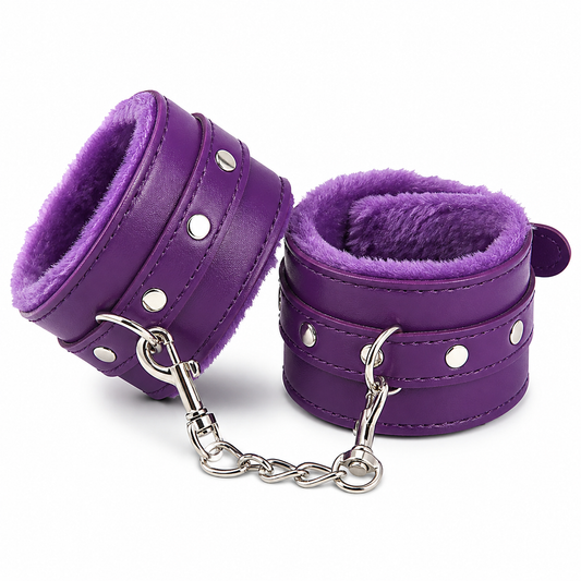 Bondage handboeien - Verstelbaar - Handen & voeten - Paars | TJ Essentials