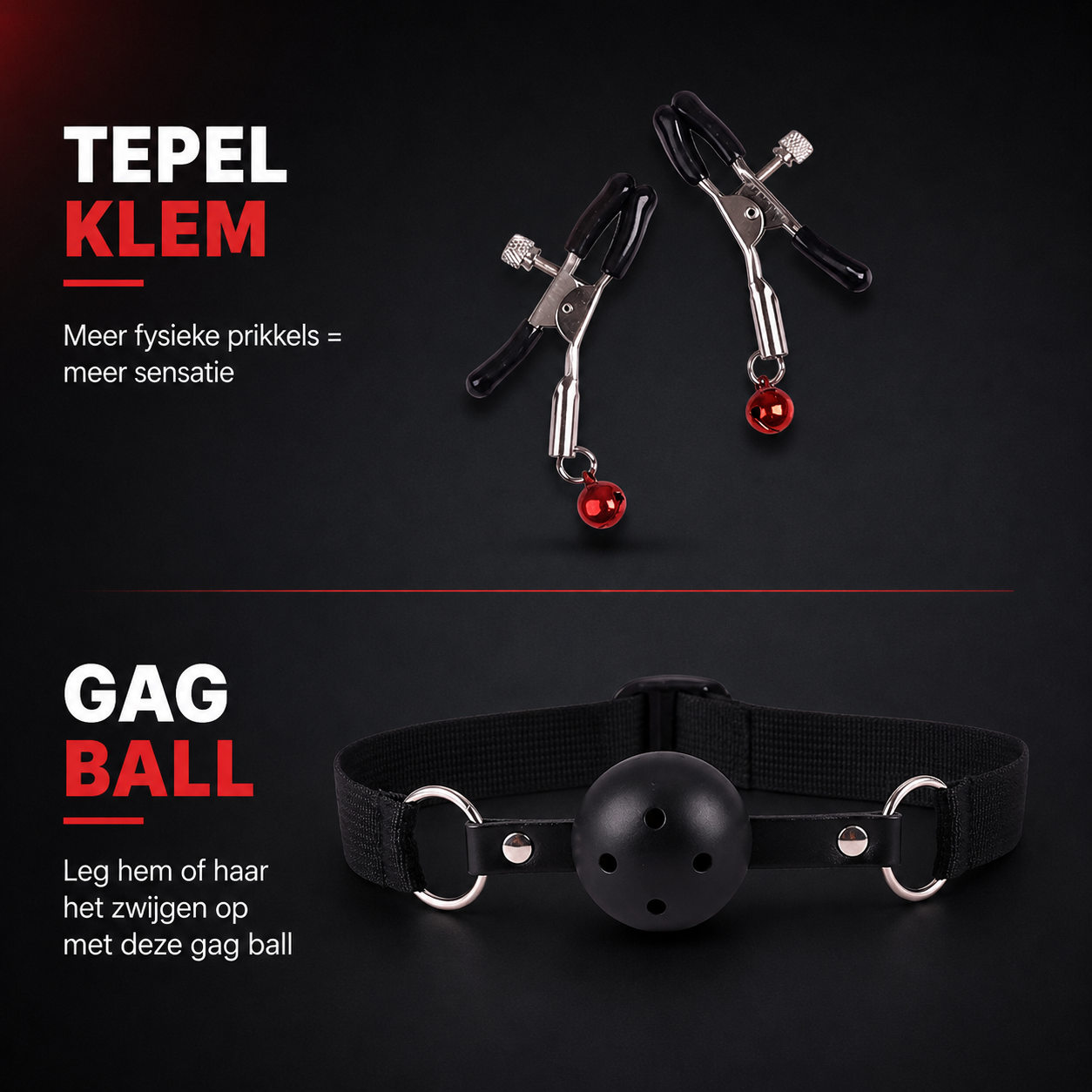 BDSM set 7-delig - Bondageset - Zwart | TJ Essentials