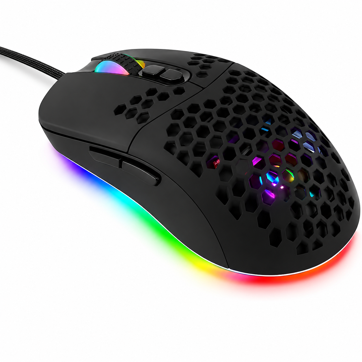 RGB gaming muis - 7200 DPI - 7 knoppen - USB-A - 1,8 meter kabel | TOJ