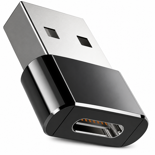 USB-C naar USB-A adapter - USB-C female naar USB-A male - 480 Mbps - Zwart | TOJ